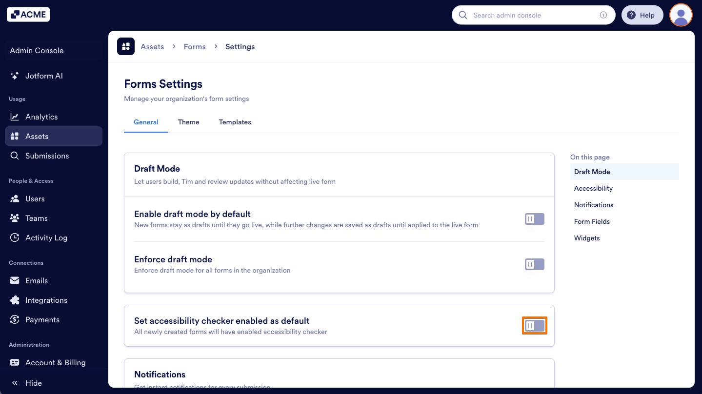 How to Enable Accessibility Checker for All Forms Image-4