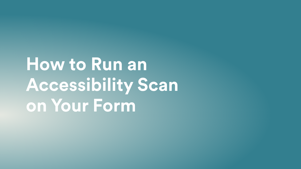 Creating Accessible Forms