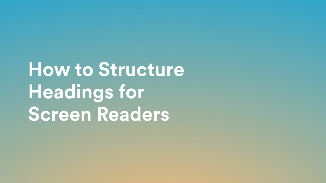 Creating Accessible Forms