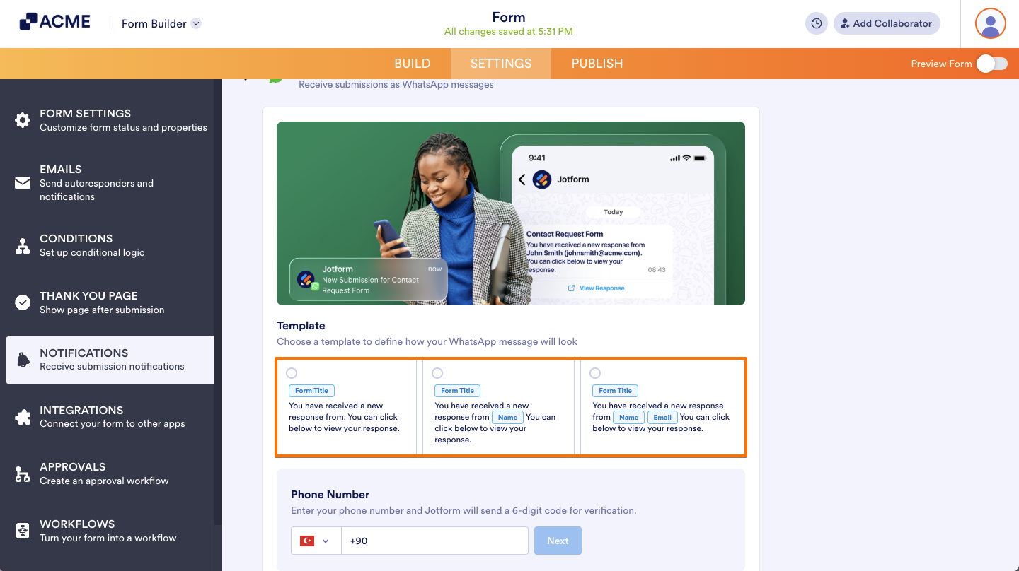 How to Get Notifications on WhatsApp from Form Submissions Image-3
