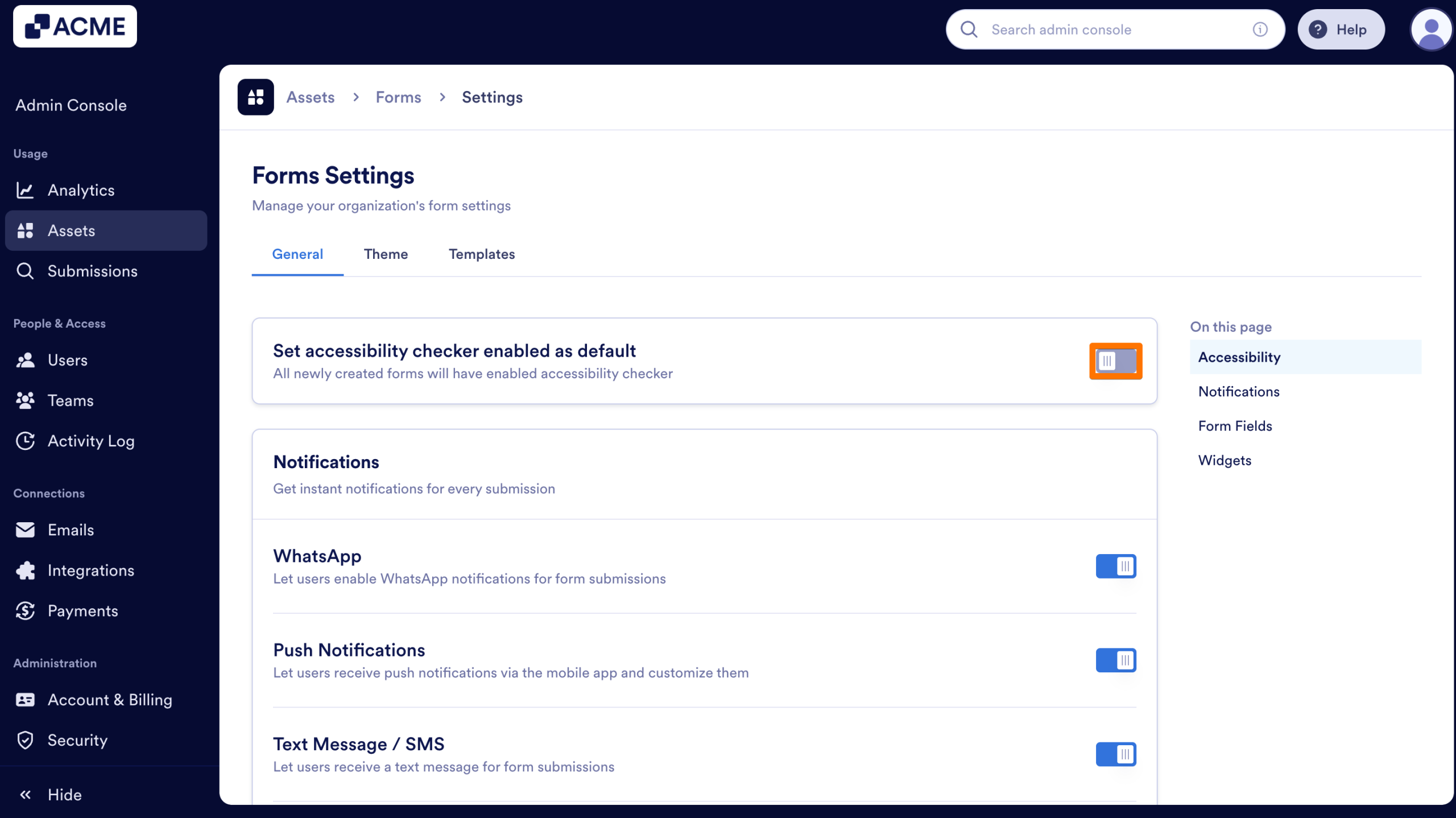 How to Enable Accessibility Checker for All Forms Image-4
