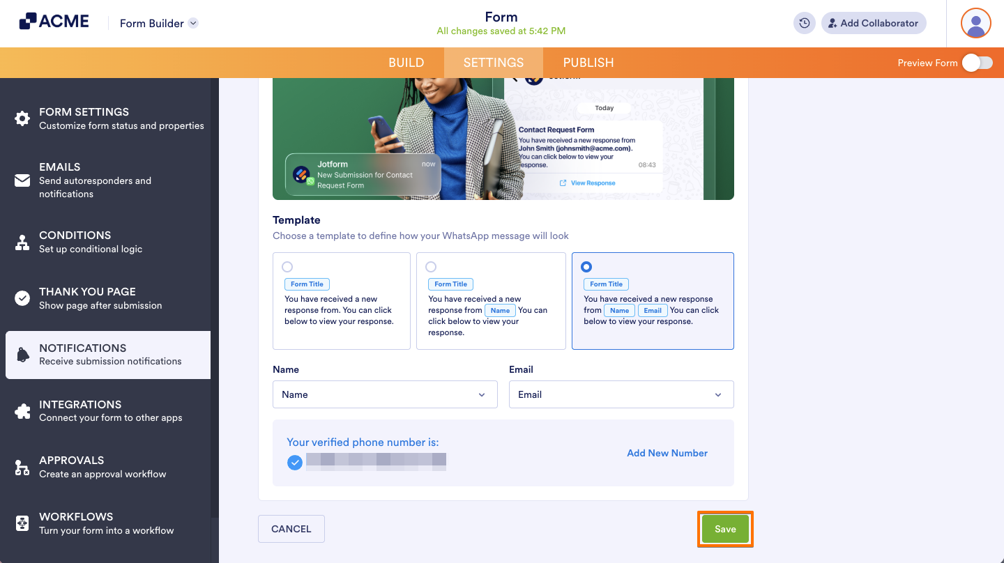 How to Get Notifications on WhatsApp from Form Submissions Image-7