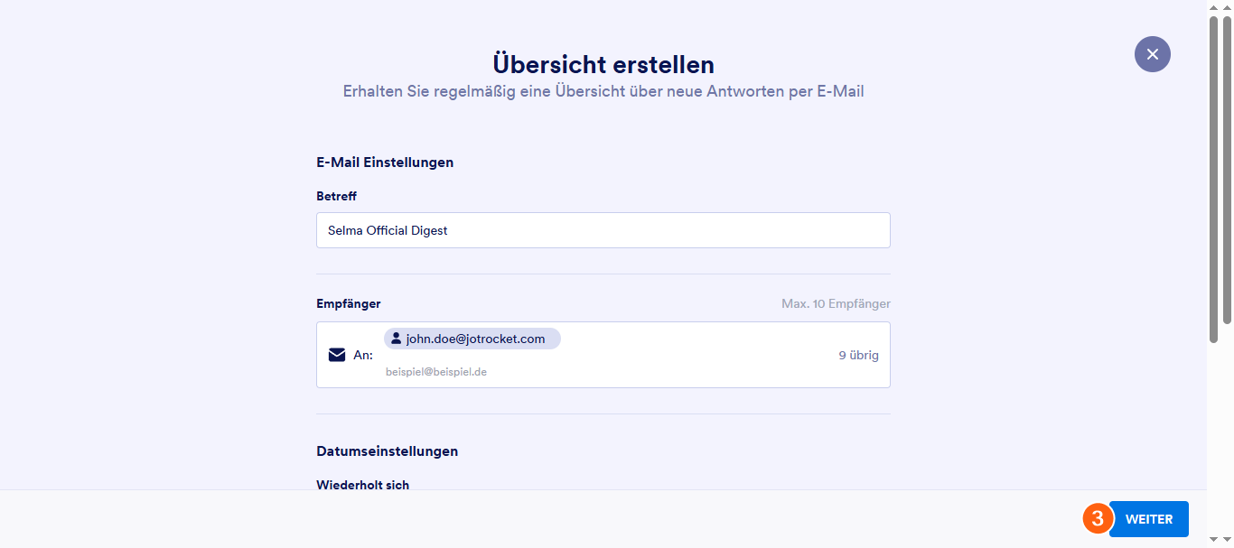 So erstellen Sie eine Digest-E-Mail für Ihre Spenden-App Image-3