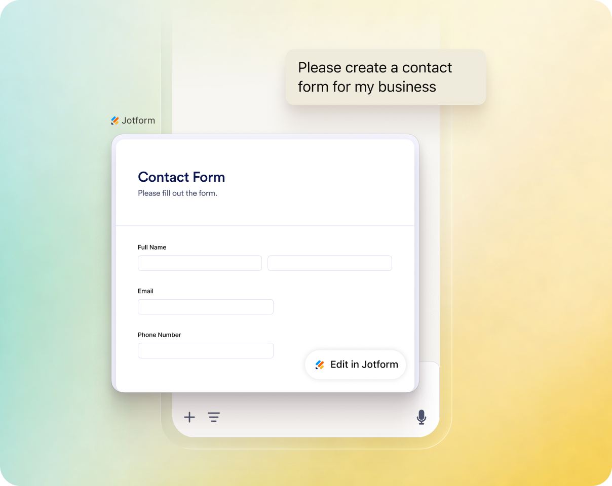 Writing a prompt and creating a Contact Form with Jotform Claude App