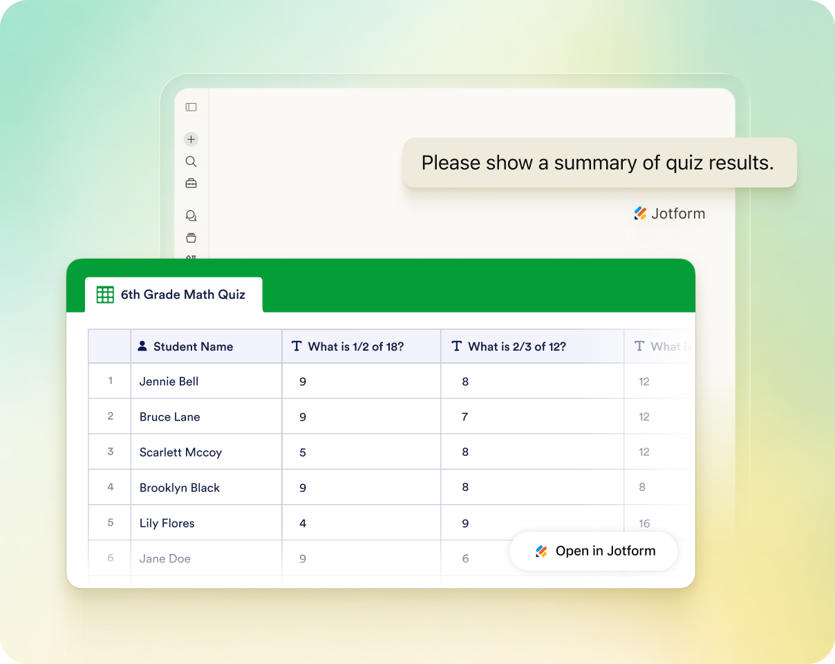 Analyzing responses and insights in Jotform Claude App