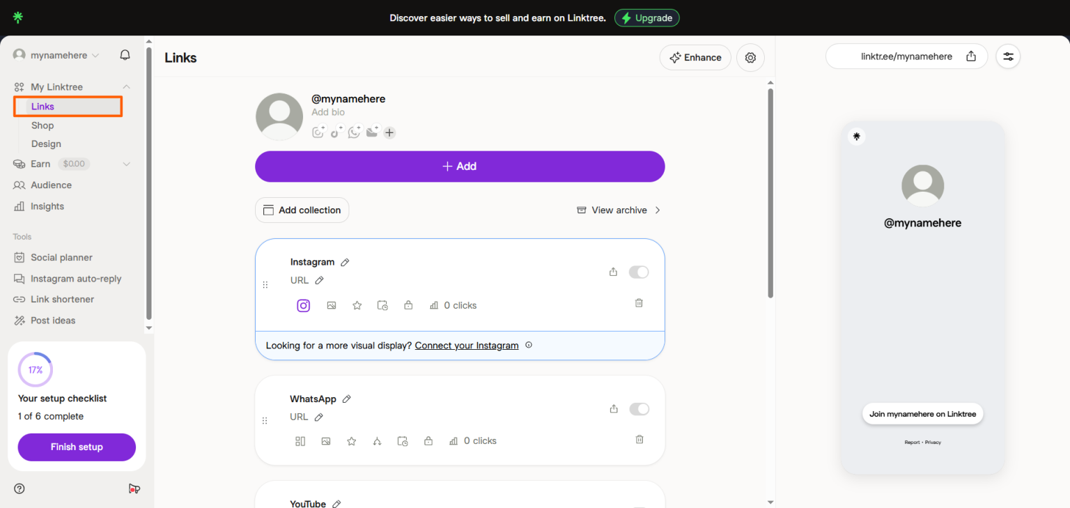 How to add a contact form to Linktree | Jotform Blog