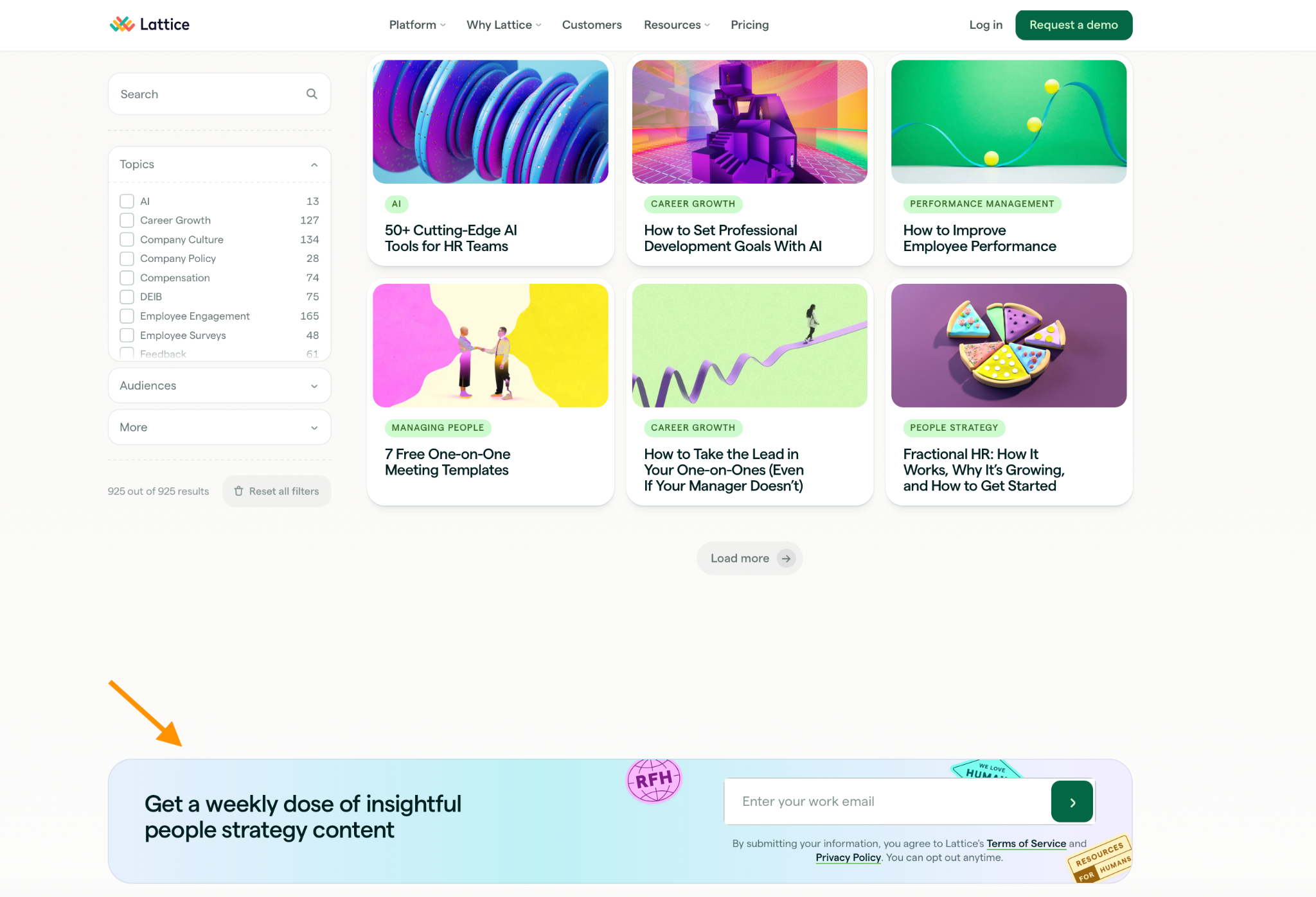 Newsletter opt-in Form Example