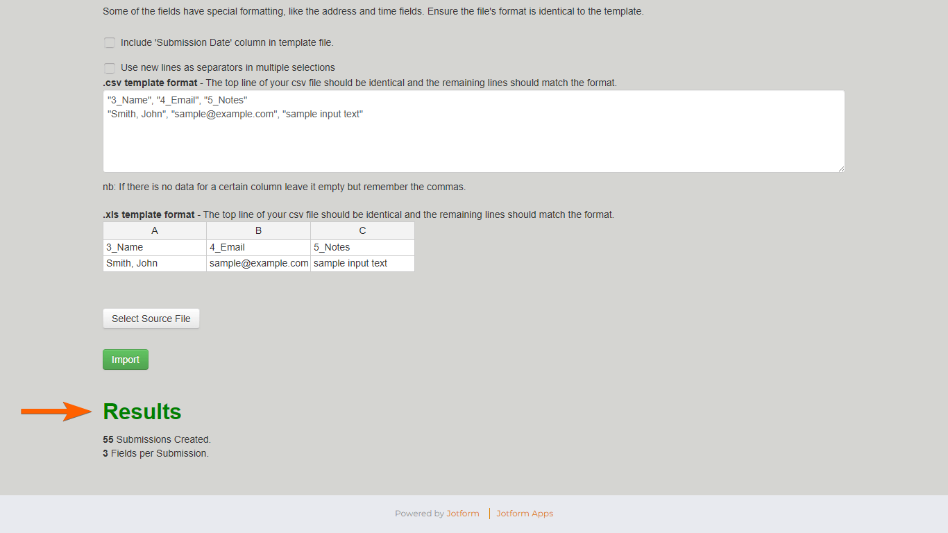 استيراد البيانات: استورد بيانات Excel أو CSV بسهولة إلى Jotform Image-5