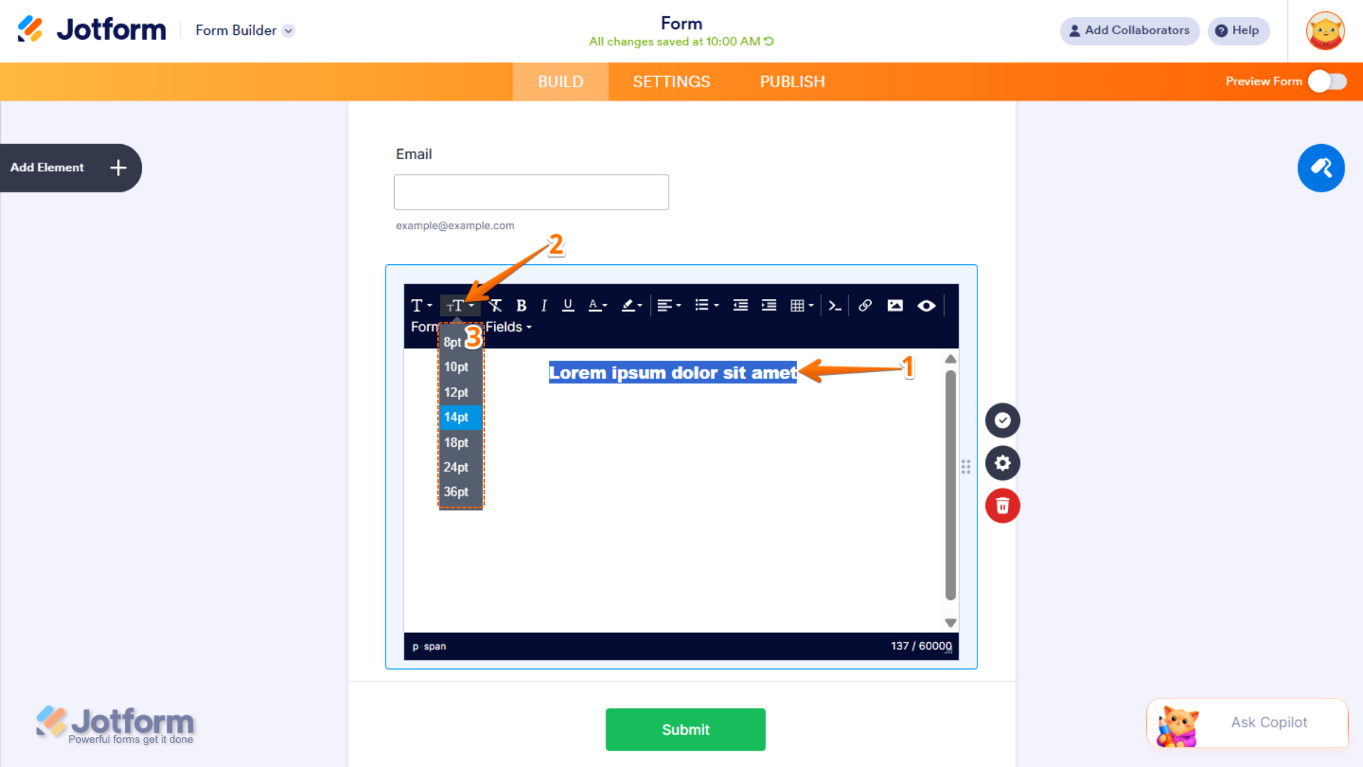 How to Add and Set up the Paragraph Element Image-5