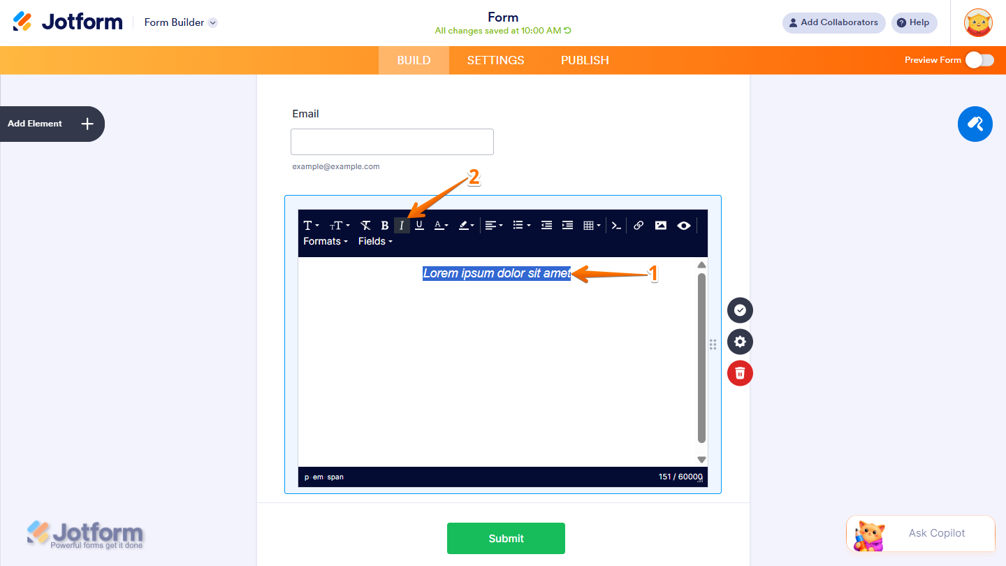 How to Add and Set up the Paragraph Element Image-8