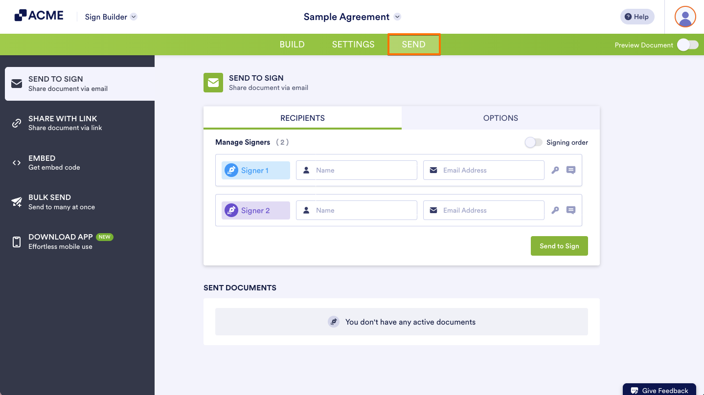 How to Set an Access Code for Your Sign Documents Image-1