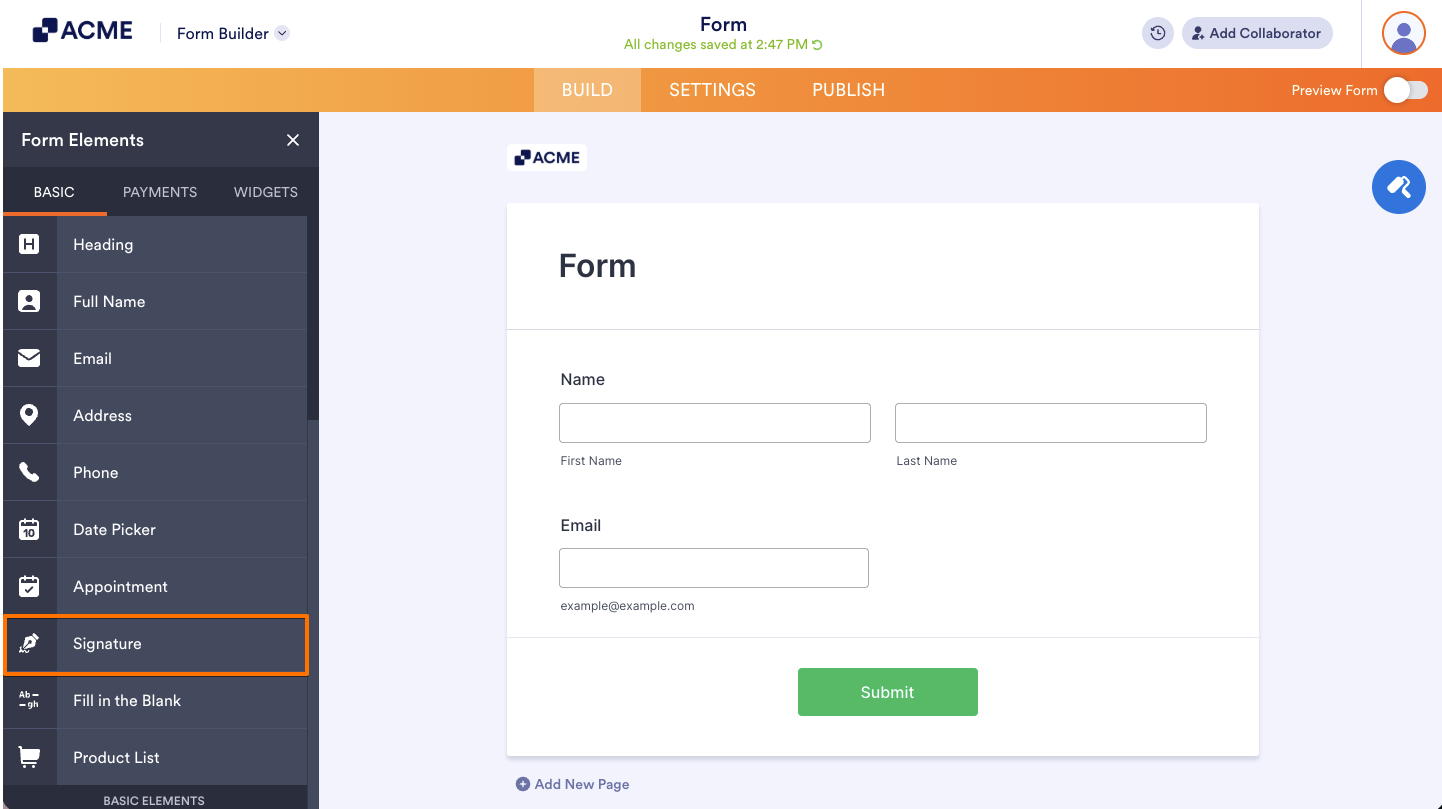 How to Power Your Signature Widget in Your Forms Image-2