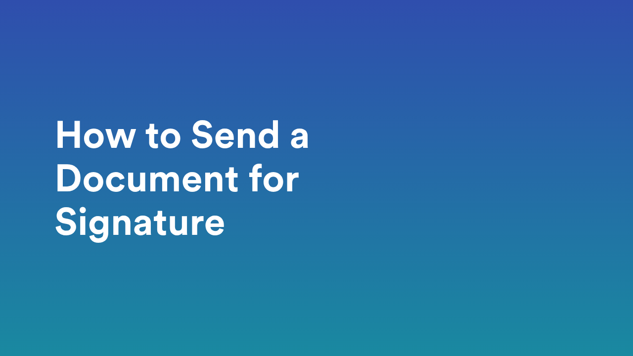 Sign Documents