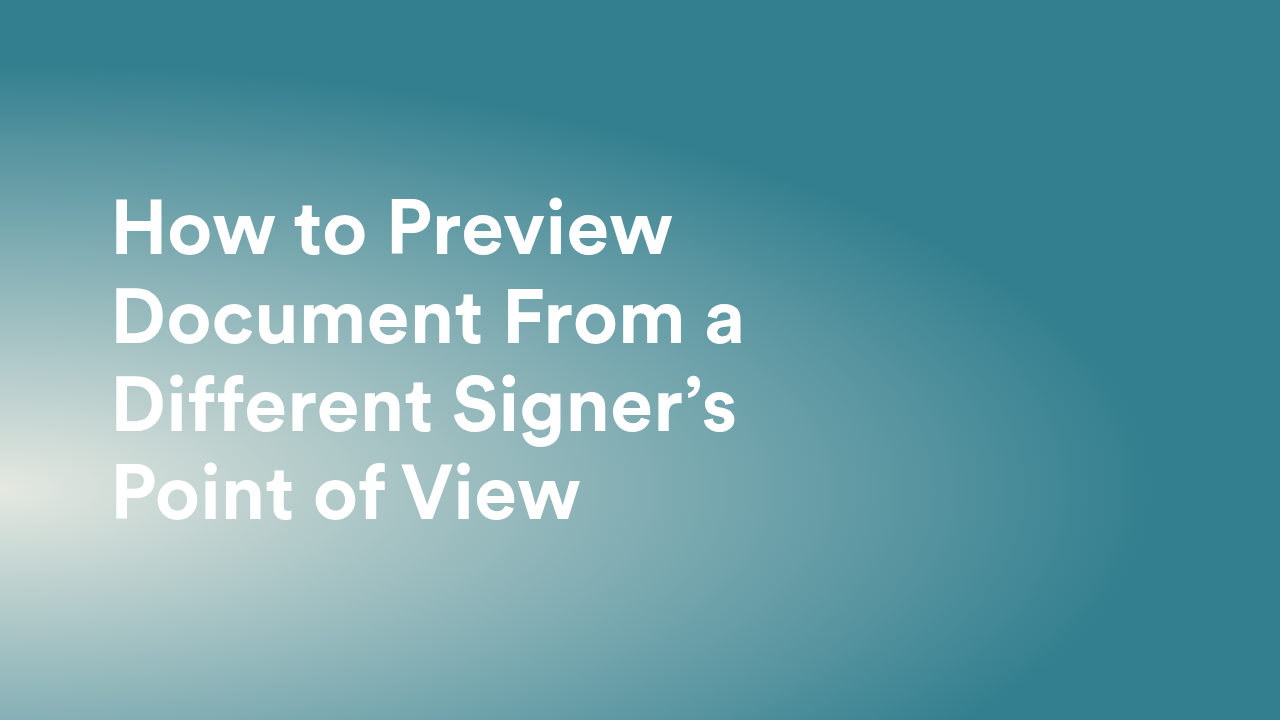 Sign Documents