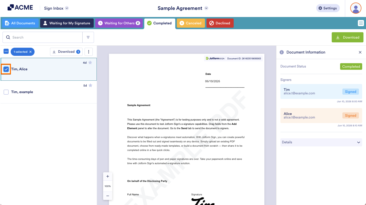 How to Download Your Signed and Completed Document Image-4