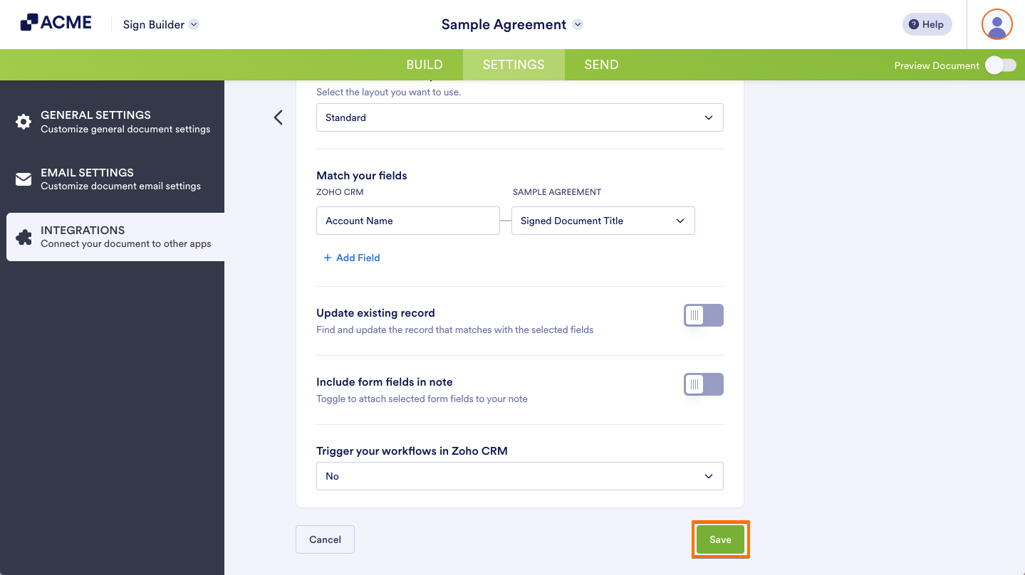 How to Integrate Sign Documents With Zoho CRM Image-7