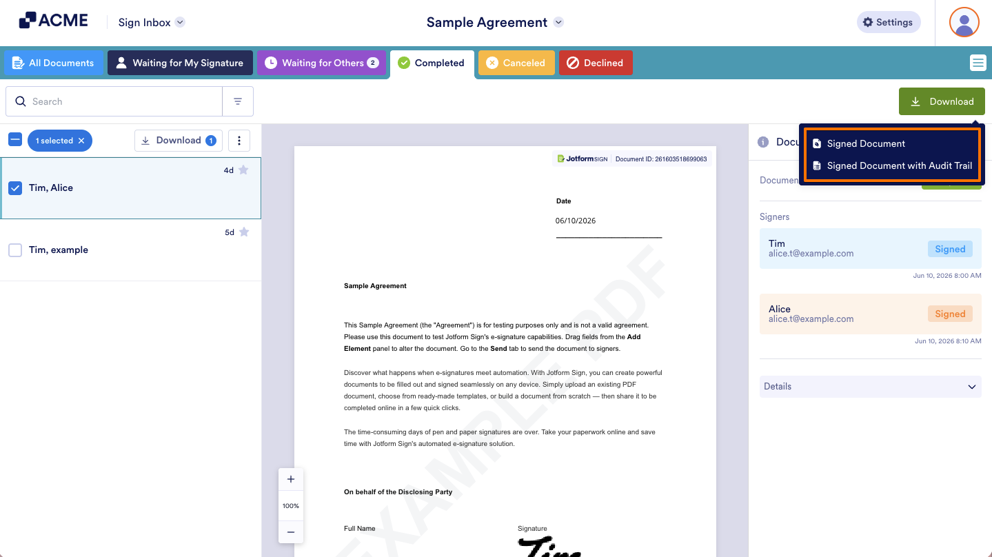 How to Download Your Signed and Completed Document Image-6