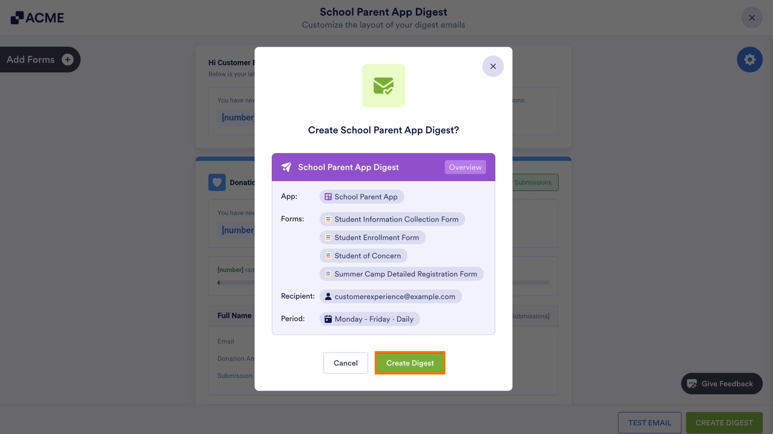How to Create a Digest Email for Your Donation App Image-6