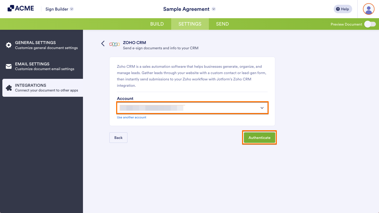 How to Integrate Sign Documents With Zoho CRM Image-4