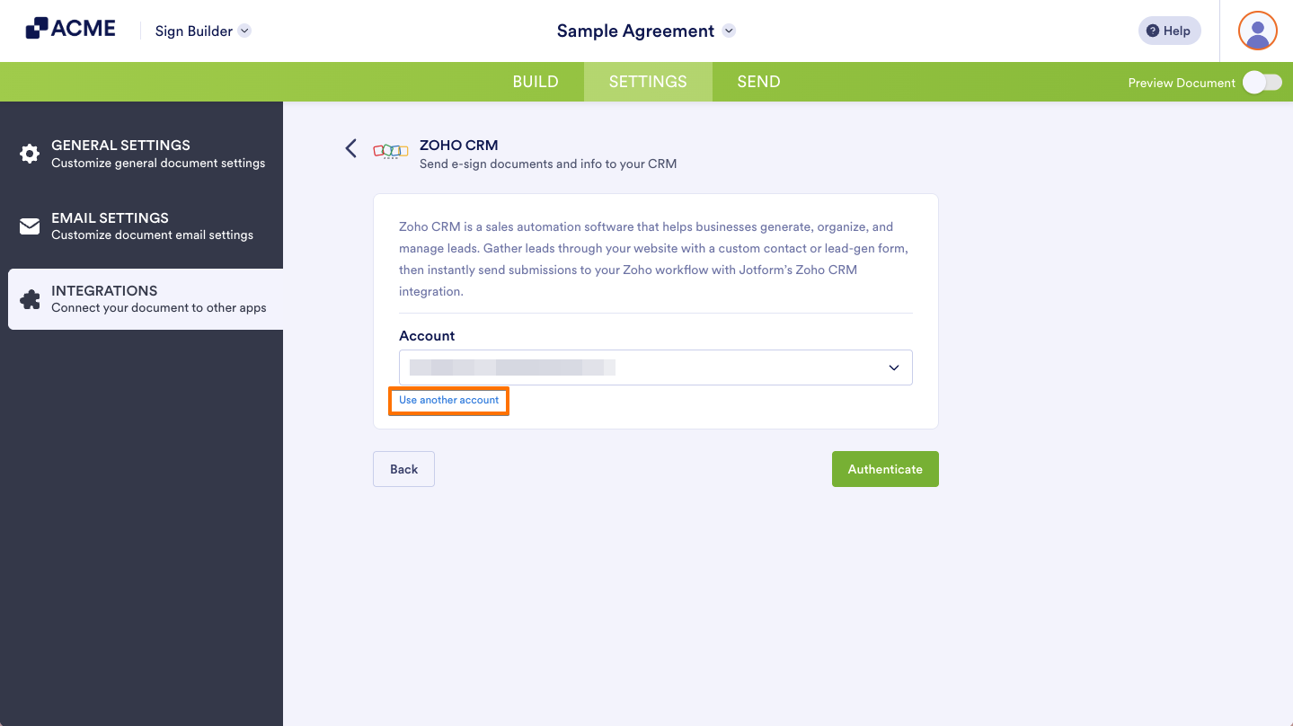 How to Integrate Sign Documents With Zoho CRM Image-5