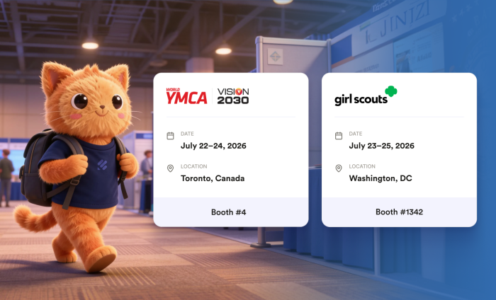 Come see us at YMCA World Council and Girl Scouts Unite