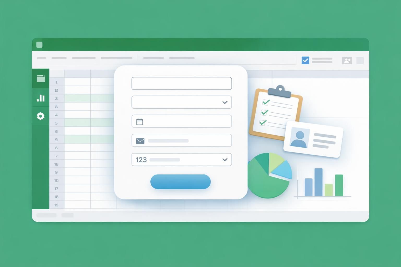 How to create a data entry form in Excel