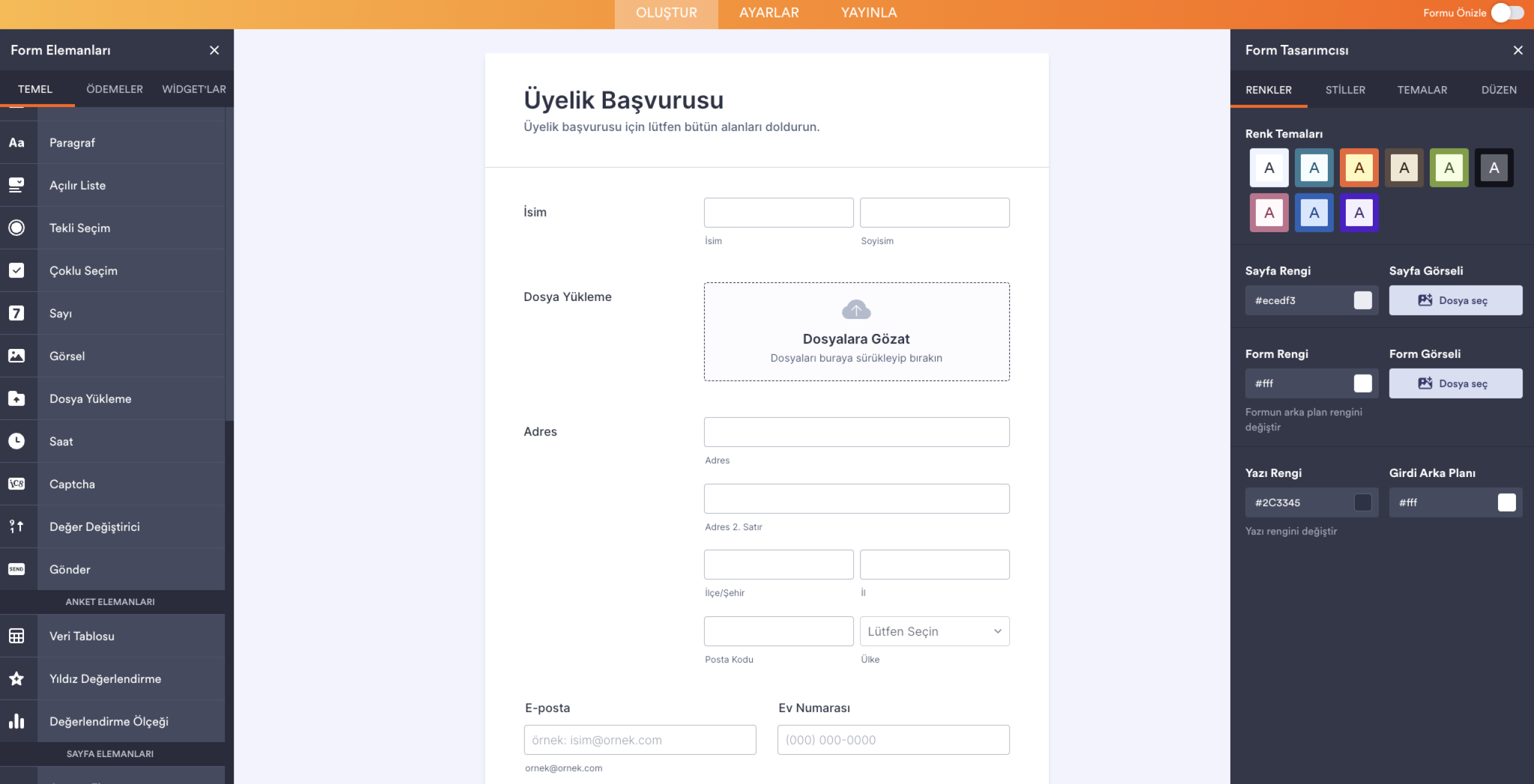 Jotform Form Oluşturucu Form Tasarımcısı