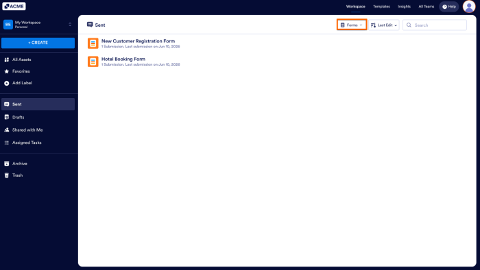How to Use the Sent Section in Workspace Image-4