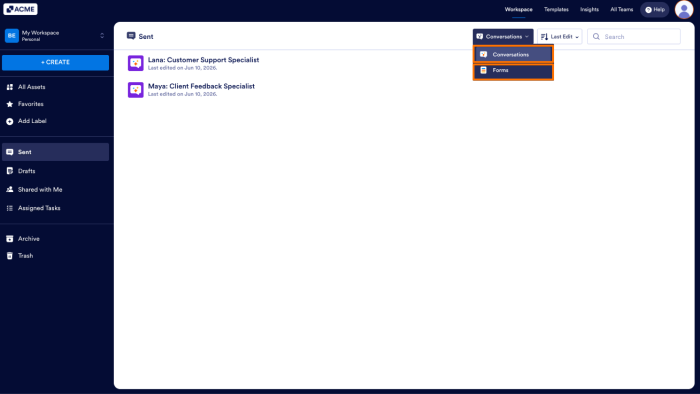 How to Use the Sent Section in Workspace Image-2