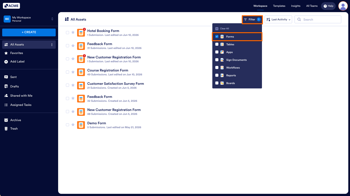 How to Move Your Forms into Archive and Manage Them Image-1