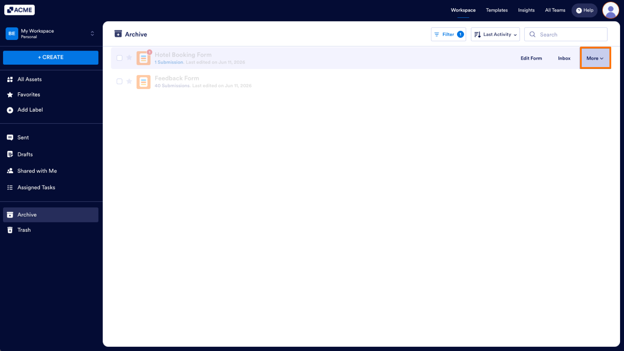 How to Move Your Forms into Archive and Manage Them Image-9