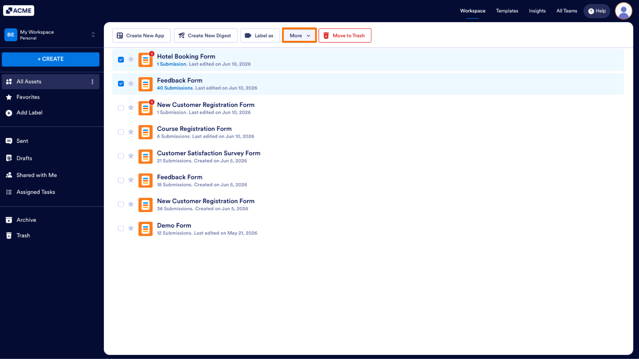 How to Move Your Forms into Archive and Manage Them Image-5