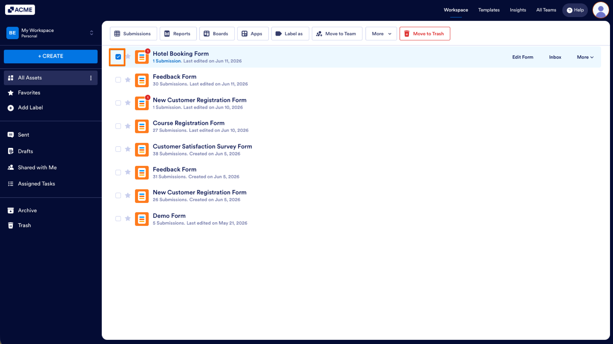 How to Move Your Forms into Trash and Manage Them? Image-1