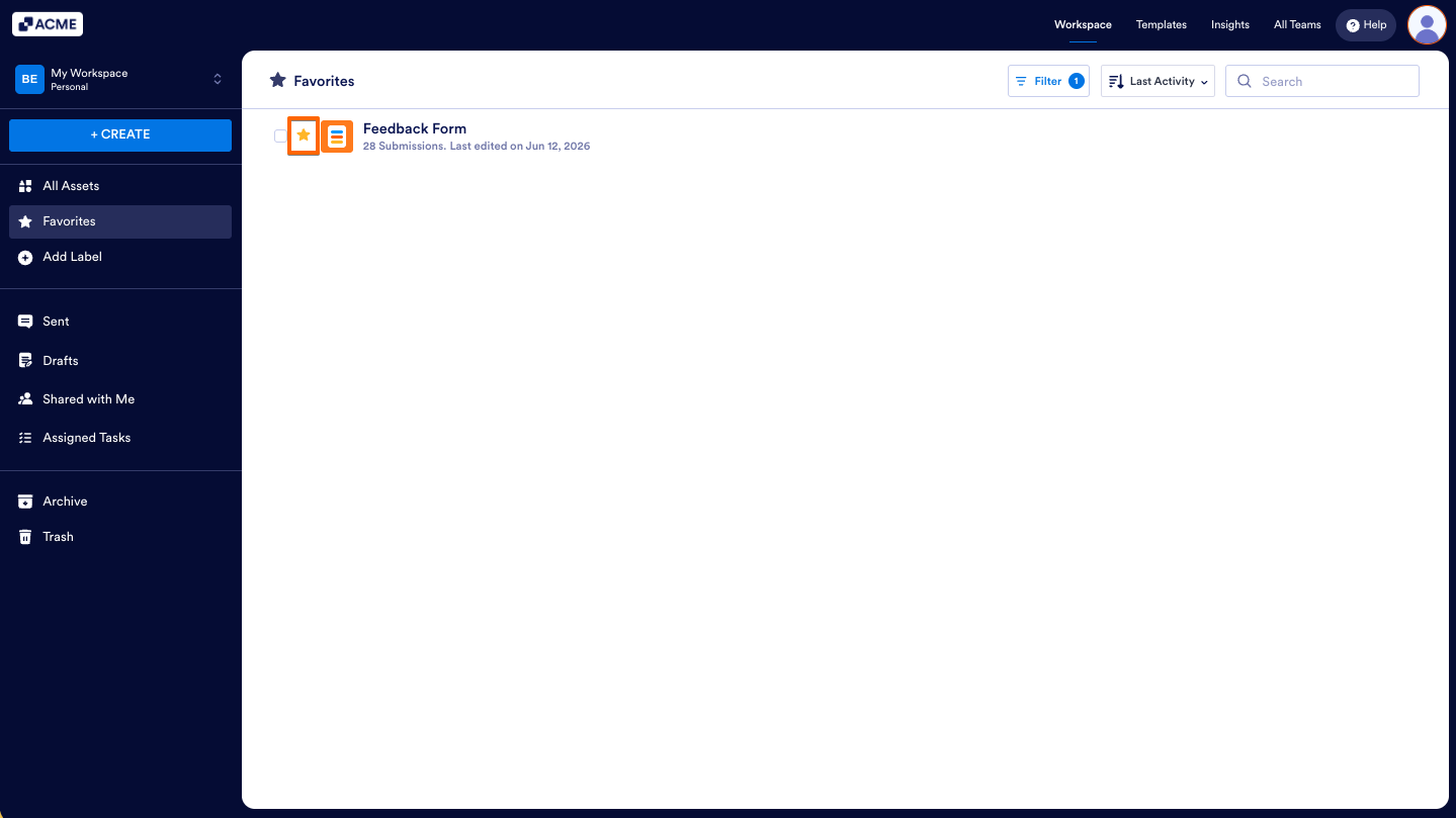 How to Add an Asset to Favorites? Image-3