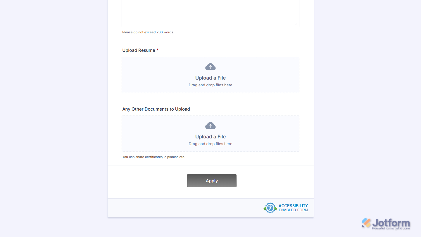 Accessibility Enabled Form badge