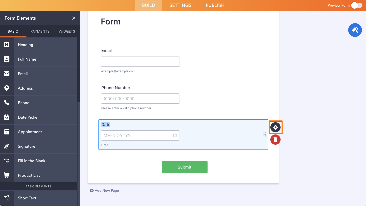 How to Add and Set up the Date Picker Element on Your Form Image-3
