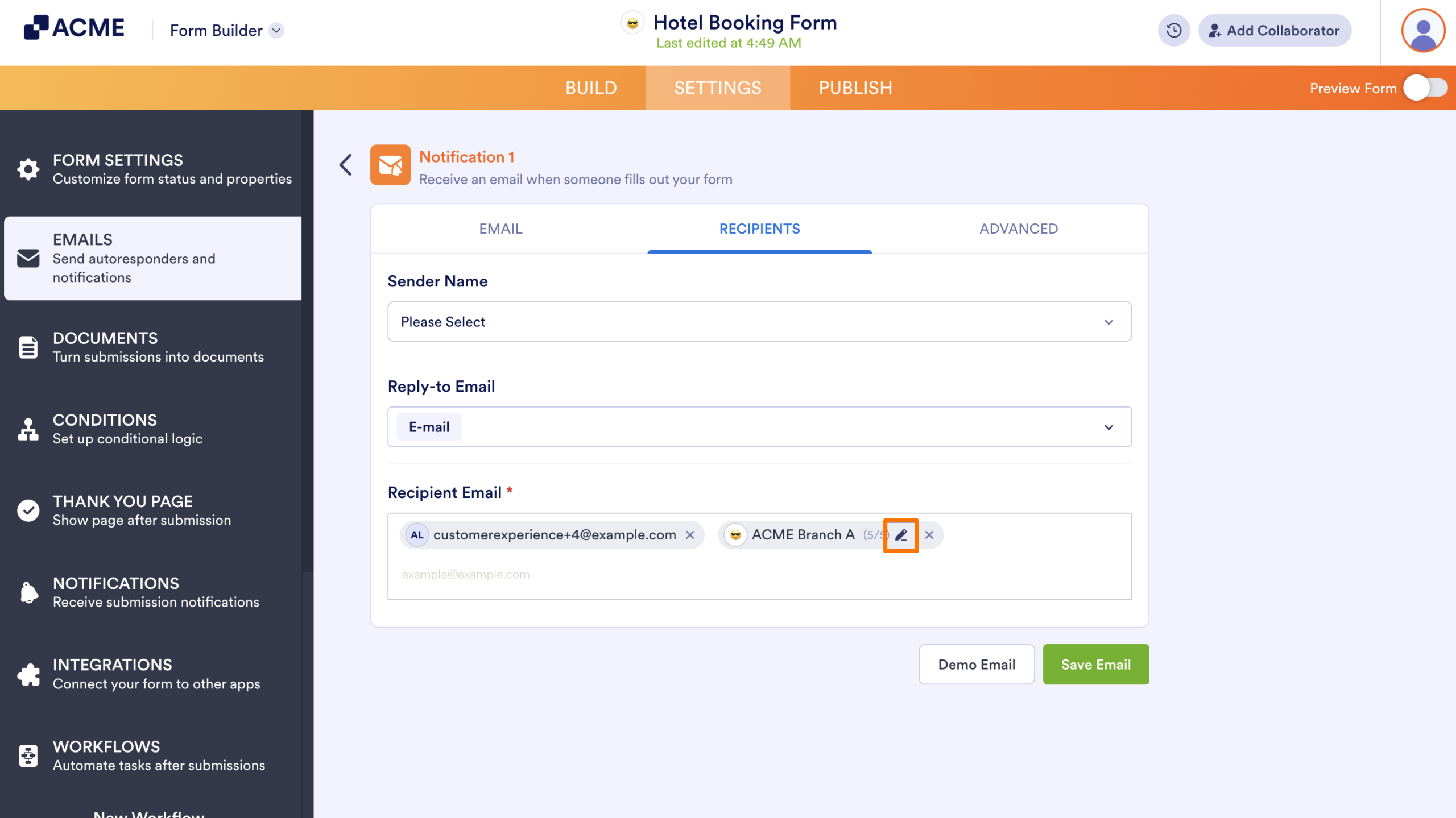 How to Add/Remove Team Members to Form Notifications in Form Builder Image-4
