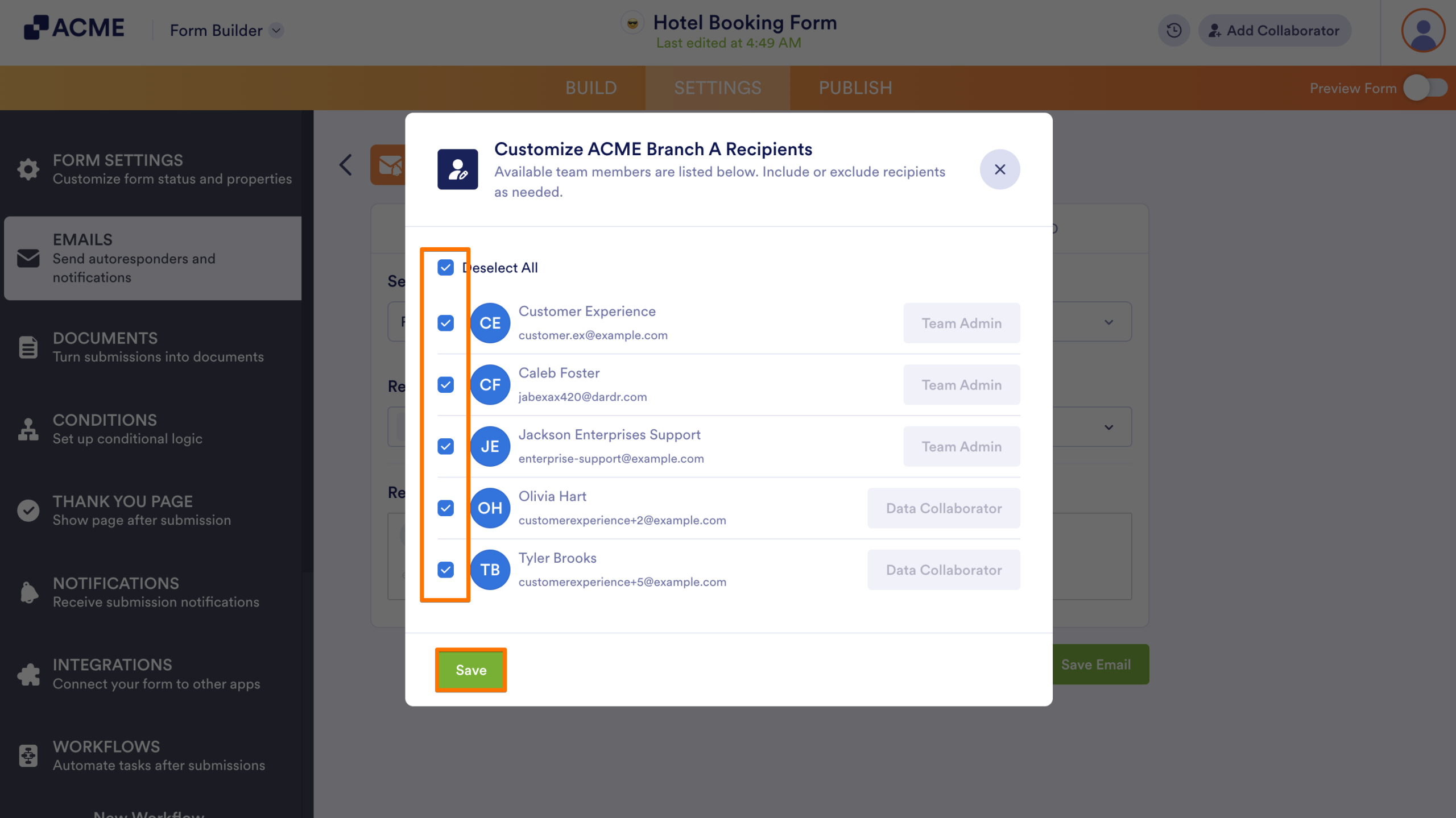 How to Add/Remove Team Members to Form Notifications in Form Builder Image-5