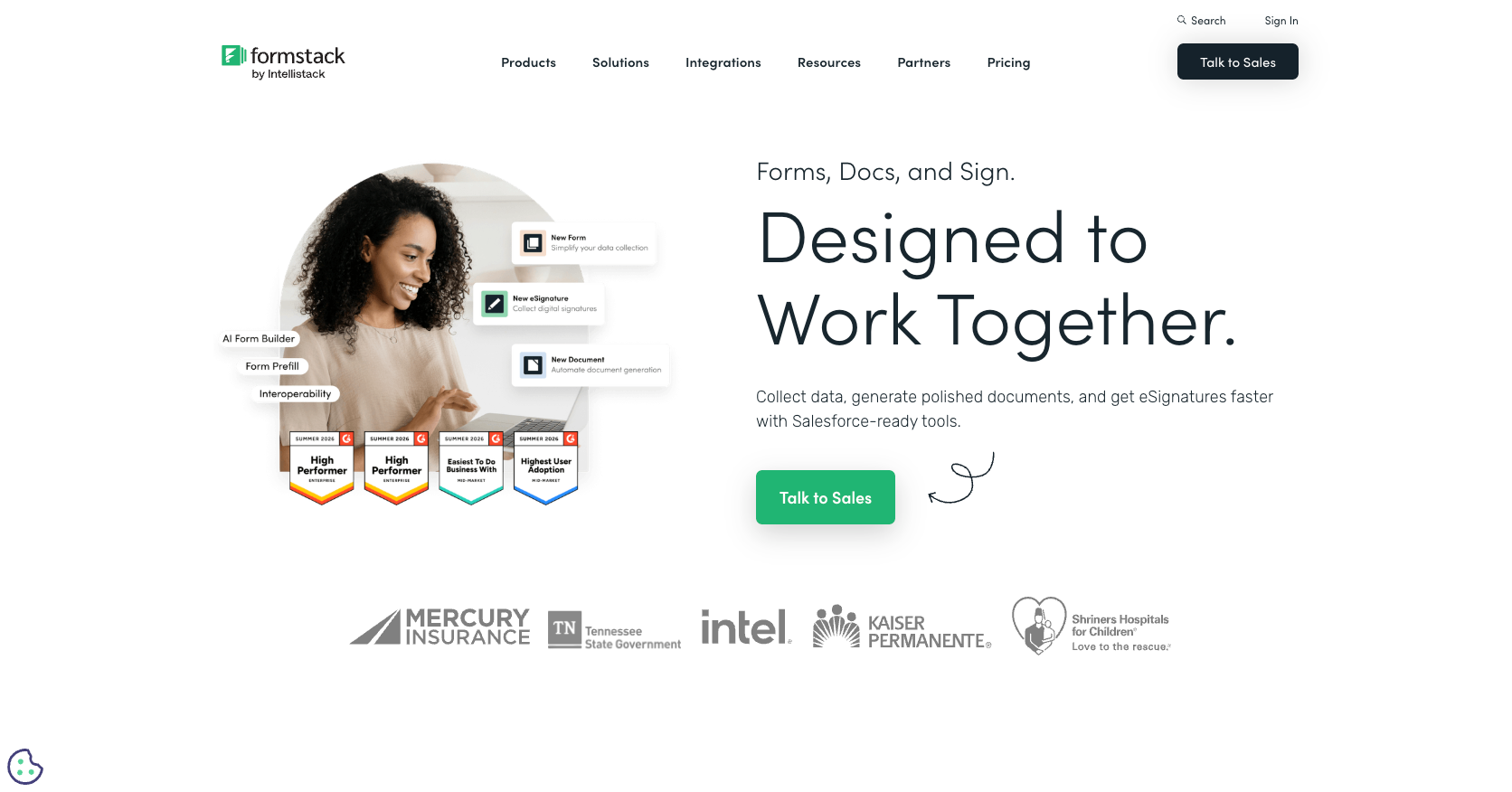 Formstack Landing Page