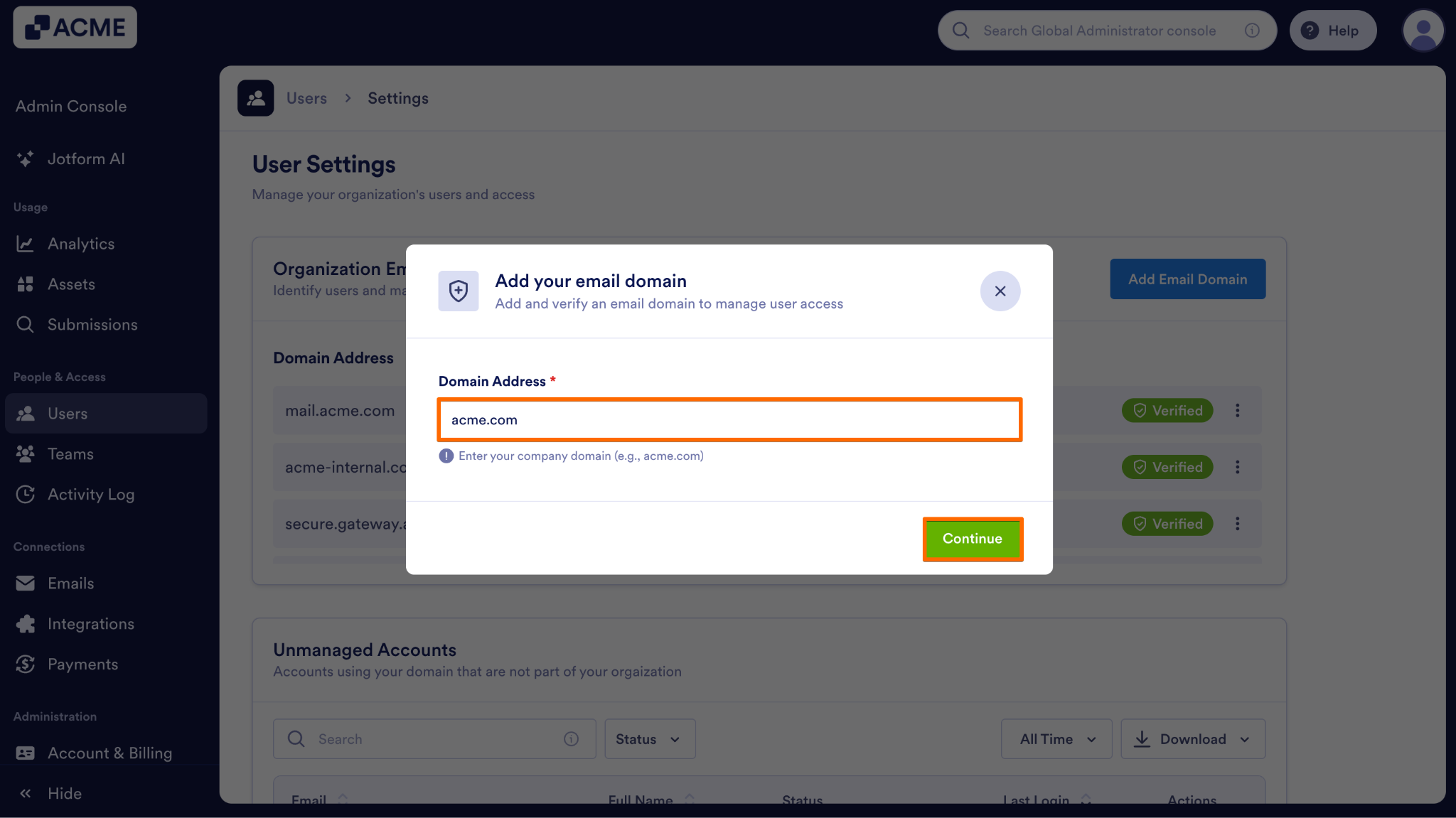 How to Add Your Organization's Email Domain to Your Server Image-3