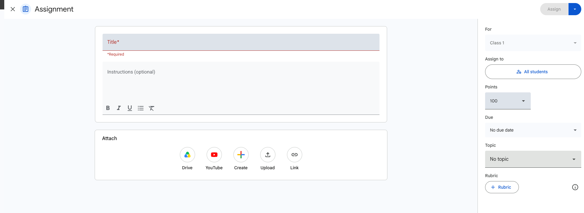 Google Classroom Assignment Editing