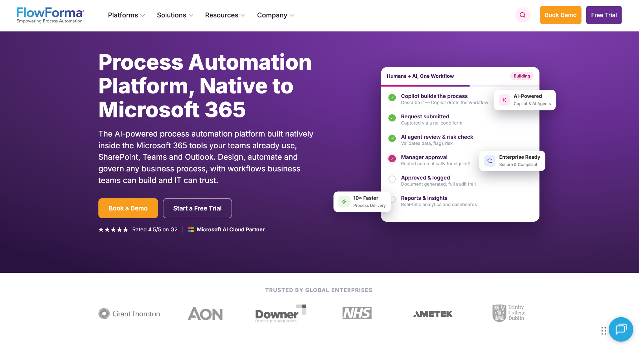 FlowForma Landing Page