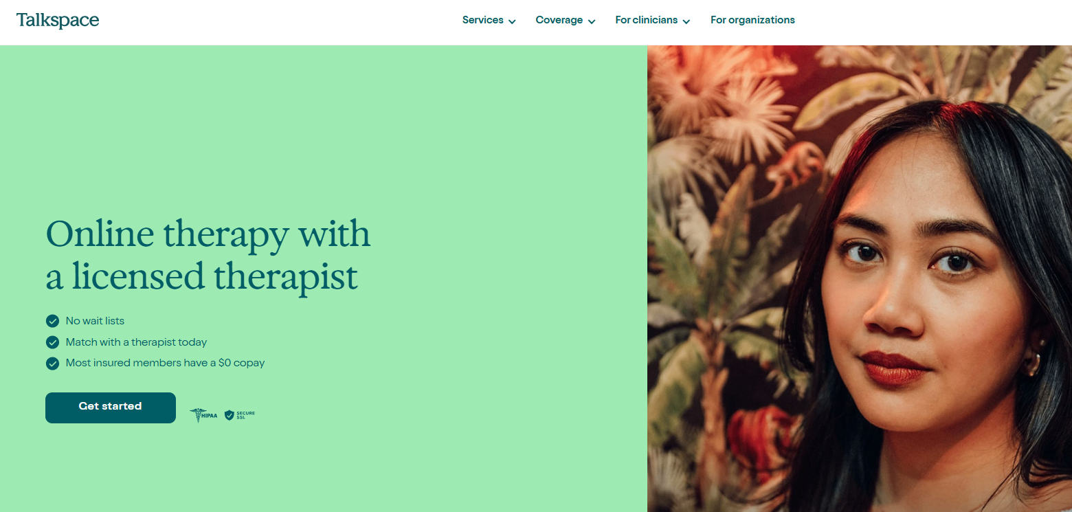 Talkspace Landing Page