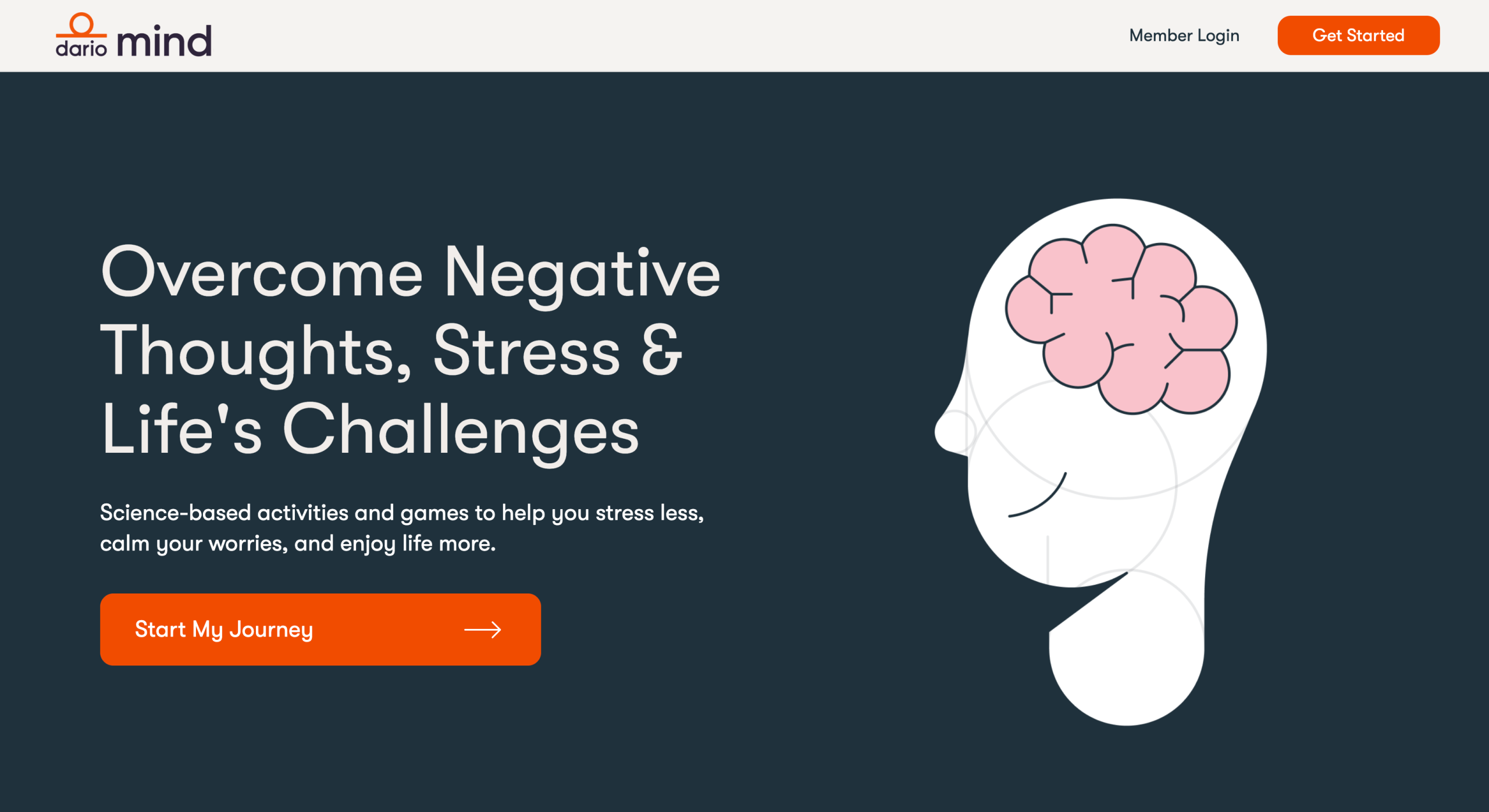 Dario Mind Landing Page