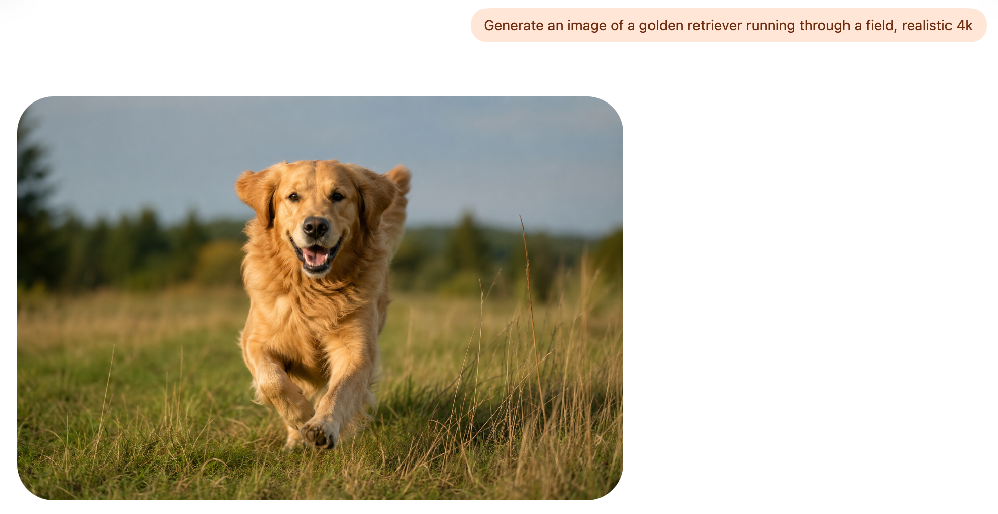 A dog picture generated by ChatGPT