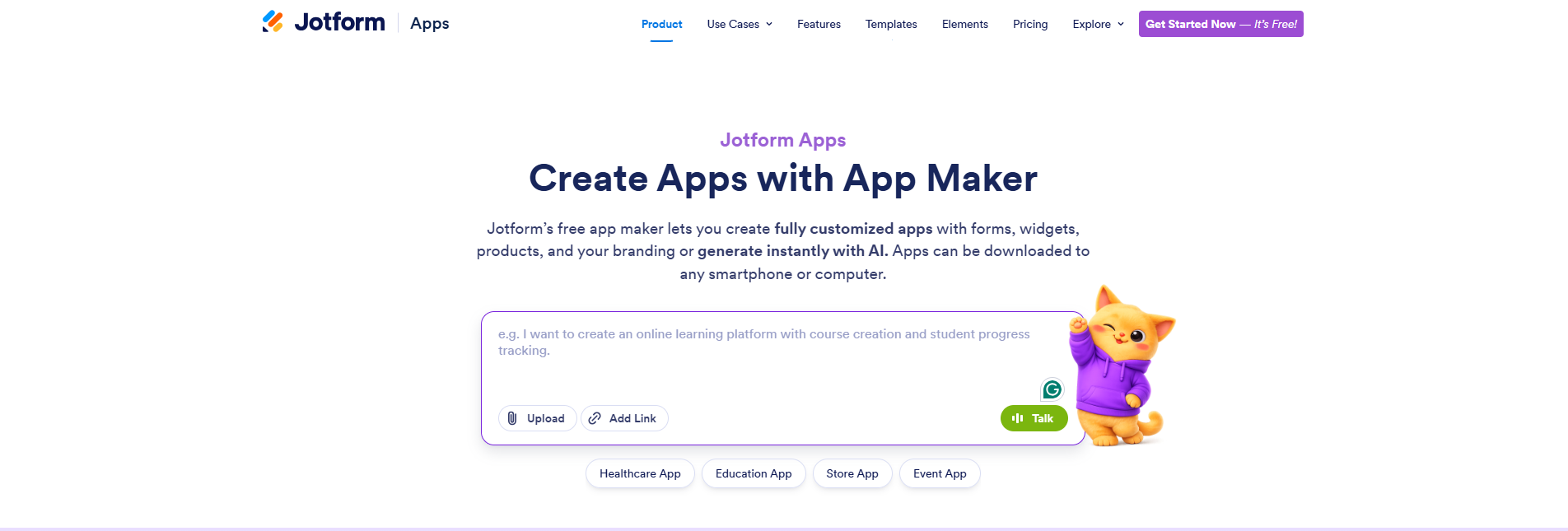 Jotform Apps Landing Page