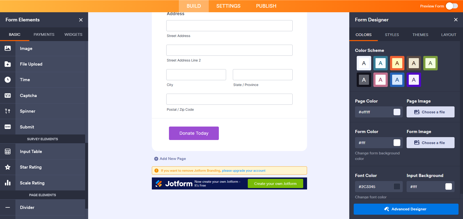 Jotform Form Builder Form Designer