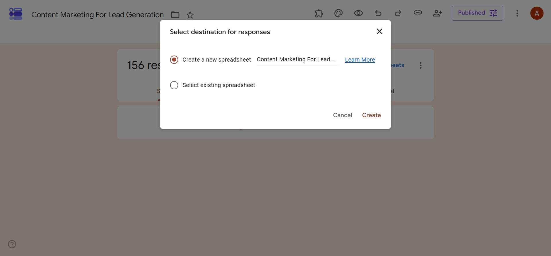 How to link Google Forms to Google Sheets in 30 seconds Image-3