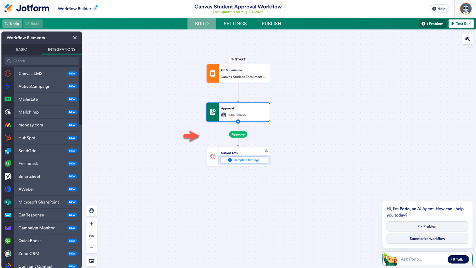 Buat alur kerja pendidikan yang lebih cerdas dengan integrasi Canvas baru dari Jotform Image-2