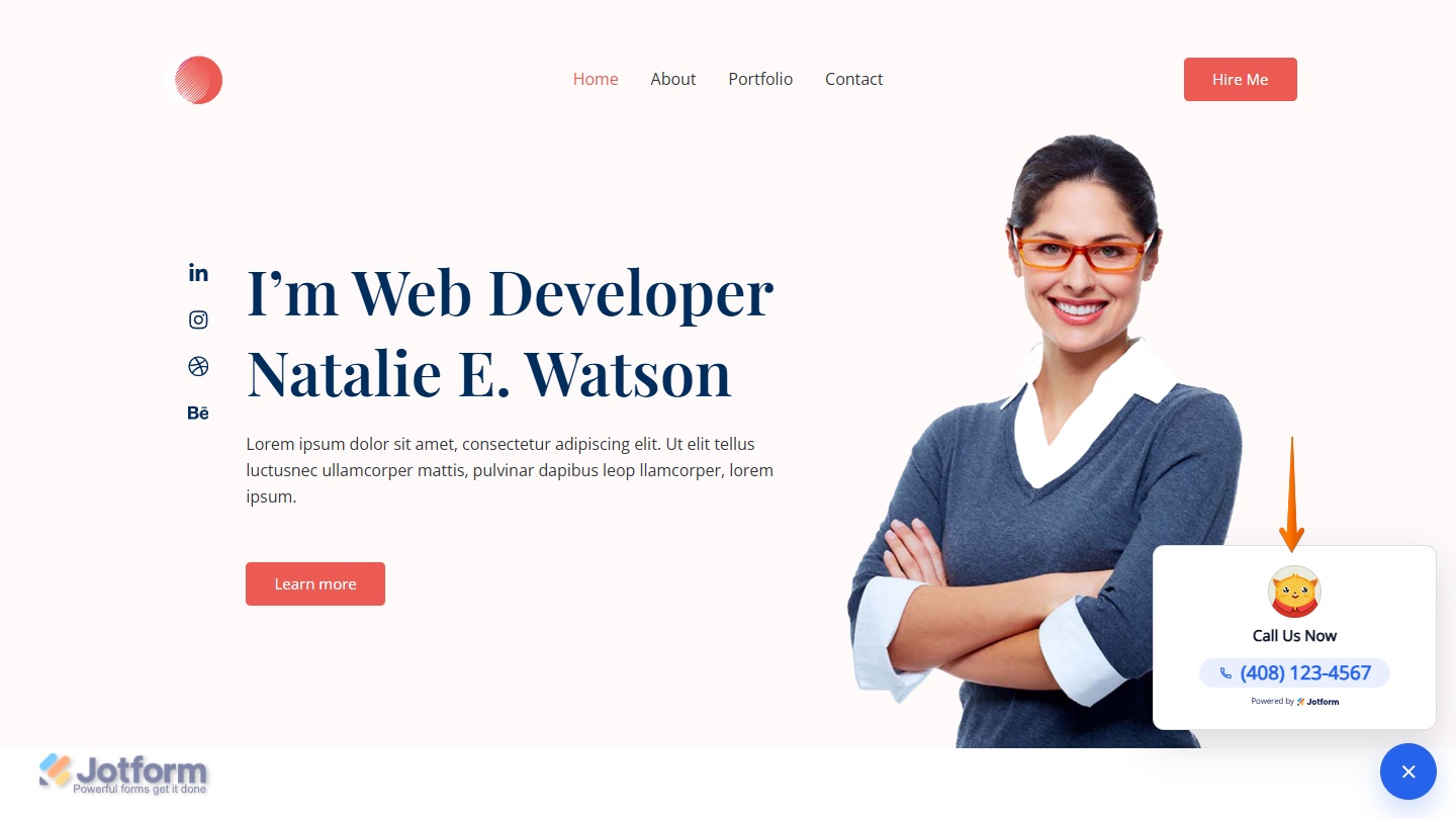 Demo of the Click to Call Website Widget